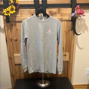 Simply Southern Heather Gray Long Sleeve Tee “Fur Mama” on Back